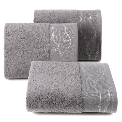 Ręcznik Metalic 50x90 stalowy 485g/m2 frotte Eurofirany Ręcznik Metalic 50x90 stalowy 485g/m2 frotte Eurofirany