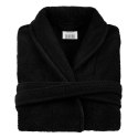 Szlafrok frotte Prestiż L/XL czarny bawełniany hotelowy 450g/m2 Szlafrok frotte Prestiż L/XL czarny bawełniany hotelowy 450g/m2
