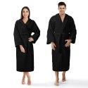 Szlafrok frotte Prestiż XXL czarny bawełniany hotelowy 450g/m2 Szlafrok frotte Prestiż XXL czarny bawełniany hotelowy 450g/m2