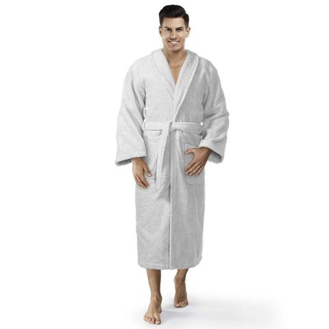 Szlafrok frotte Prestiż XXL szary bawełniany hotelowy 450g/m2 Szlafrok frotte Prestiż XXL szary bawełniany hotelowy 450g/m2