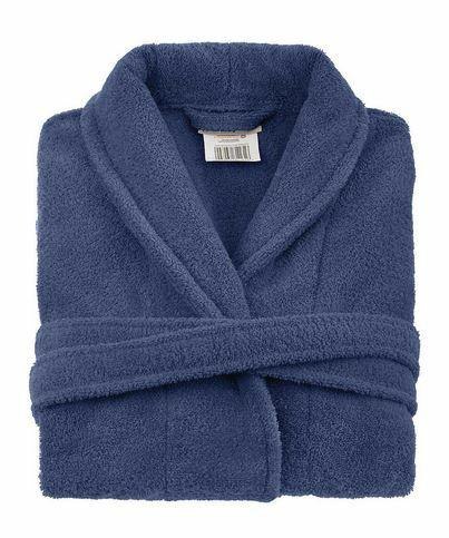 Szlafrok frotte Prestiż XS niebieski bawełniany hotelowy 450g/m2 Szlafrok frotte Prestiż XS niebieski bawełniany hotelowy 450g/m2