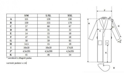 Szlafrok frotte Prestiż XS niebieski bawełniany hotelowy 450g/m2 Szlafrok frotte Prestiż XS niebieski bawełniany hotelowy 450g/m2