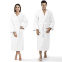 Szlafrok frotte Prestiż S/M biały bawełniany hotelowy 450g/m2 Szlafrok frotte Prestiż S/M biały bawełniany hotelowy 450g/m2