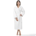 Szlafrok frotte Prestiż S/M biały bawełniany hotelowy 450g/m2 Szlafrok frotte Prestiż S/M biały bawełniany hotelowy 450g/m2