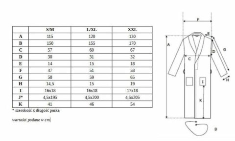 Szlafrok frotte Prestiż S/M biały bawełniany hotelowy 450g/m2 Szlafrok frotte Prestiż S/M biały bawełniany hotelowy 450g/m2