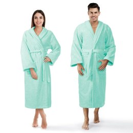 Szlafrok frotte Prestiż S/M miętowy bawełniany hotelowy 450g/m2