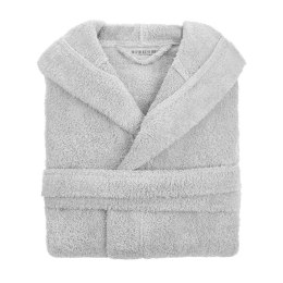 Szlafrok z kapturem frotte Robin XXL szary bawełniany hotelowy 450g/m2