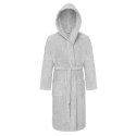 Szlafrok z kapturem frotte Robin XXL szary bawełniany hotelowy 450g/m2 Szlafrok z kapturem frotte Robin XXL szary bawełniany hotelowy 450g/m2
