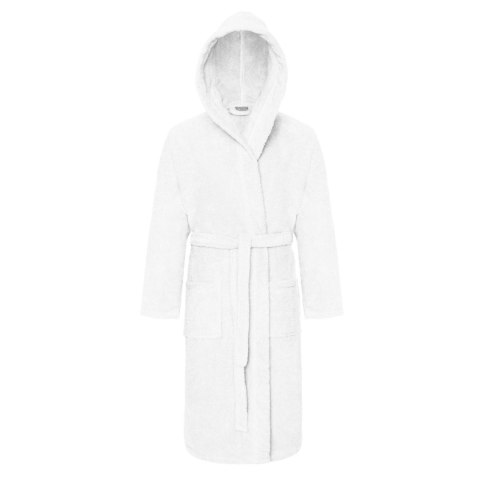 Szlafrok z kapturem frotte Robin XS biały bawełniany hotelowy 450g/m2 Szlafrok z kapturem frotte Robin XS biały bawełniany hotelowy 450g/m2