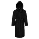 Szlafrok z kapturem frotte Robin XS czarny bawełniany hotelowy 450g/m2 Szlafrok z kapturem frotte Robin XS czarny bawełniany hotelowy 450g/m2