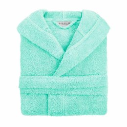 Szlafrok z kapturem frotte Robin XS miętowy bawełniany hotelowy 450g/m2