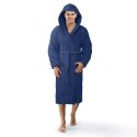 Szlafrok z kapturem frotte Robin XS niebieski bawełniany hotelowy 450g/m2 Szlafrok z kapturem frotte Robin XS niebieski bawełniany hotelowy 450g/m2