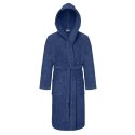 Szlafrok z kapturem frotte Robin XS niebieski bawełniany hotelowy 450g/m2 Szlafrok z kapturem frotte Robin XS niebieski bawełniany hotelowy 450g/m2