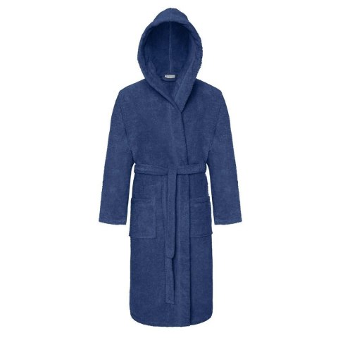 Szlafrok z kapturem frotte Robin XS niebieski bawełniany hotelowy 450g/m2 Szlafrok z kapturem frotte Robin XS niebieski bawełniany hotelowy 450g/m2