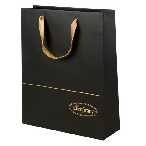 Torba prezentowa 36x12x44 Premium czarna złota papierowa opakowanie na prezent Eurofirany Torba prezentowa 36x12x44 Premium czarna złota papierowa opakowanie na prezent Eurofirany