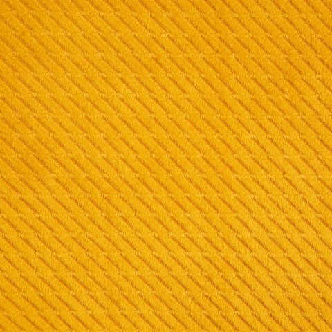 Zasłona 140x250 Eliza musztardowa gotowa na przelotkach welurowa z drobnym wytłaczanym wzorkiem geometrycznym Eurofirany Zasłona 140x250 Eliza musztardowa gotowa na przelotkach welurowa z drobnym wytłaczanym wzorkiem geometrycznym Eurofirany