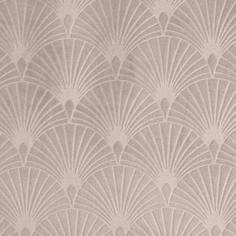 Zasłona 140x250 Julia pudrowa różowa gotowa na przelotkach welurowa z wytłaczanym geometrycznym wzorem wachlarzy Eurofirany Zasłona 140x250 Julia pudrowa różowa gotowa na przelotkach welurowa z wytłaczanym geometrycznym wzorem wachlarzy Eurofirany