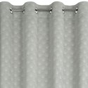 Zasłona 140x250 Julia srebrna gotowa na przelotkach welurowa z wytłaczanym geometrycznym wzorem wachlarzy Eurofirany Zasłona 140x250 Julia srebrna gotowa na przelotkach welurowa z wytłaczanym geometrycznym wzorem wachlarzy Eurofirany