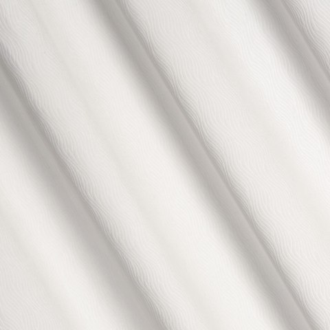 Zasłona 140x250 Lili biała gotowa na przelotkach welurowa z efektownym falującym wytłoczeniem Eurofirany Zasłona 140x250 Lili biała gotowa na przelotkach welurowa z efektownym falującym wytłoczeniem Eurofirany