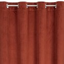 Zasłona 140x250 Lili mahoniowa gotowa na przelotkach welurowa z efektownym falującym wytłoczeniem Eurofirany Zasłona 140x250 Lili mahoniowa gotowa na przelotkach welurowa z efektownym falującym wytłoczeniem Eurofirany