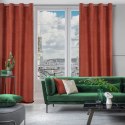 Zasłona 140x250 Lili mahoniowa gotowa na przelotkach welurowa z efektownym falującym wytłoczeniem Eurofirany Zasłona 140x250 Lili mahoniowa gotowa na przelotkach welurowa z efektownym falującym wytłoczeniem Eurofirany