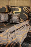 Koc narzuta z mikrofibry 150x200 Alisma 2 brązowy beżowy liście Limited Collection Eurofirany Koc narzuta z mikrofibry 150x200 Alisma 2 brązowy beżowy liście Limited Collection Eurofirany