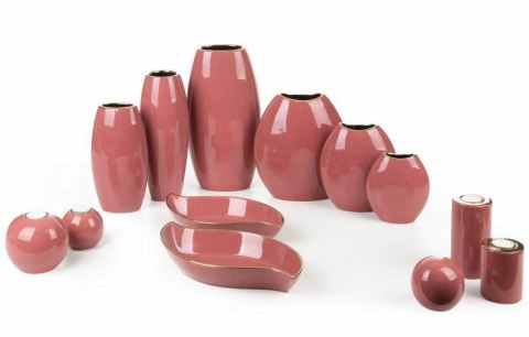 Kula ceramiczna Sibel 9x9x9 różowa ciemna dekoracyjna Eurofirany Kula ceramiczna Sibel 9x9x9 różowa ciemna dekoracyjna Eurofirany