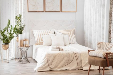 Misa 25x13 Blanca 5 biała złota liście ze szkła artystycznego Limited Collection Eurofirany Misa 25x13 Blanca 5 biała złota liście ze szkła artystycznego Limited Collection Eurofirany