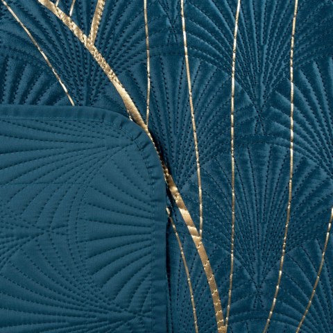 Narzuta dekoracyjna 170x210 Lotos 7 granatowa złota kwiat lotosu welurowa Limited Collection Eurofirany Narzuta dekoracyjna 170x210 Lotos 7 granatowa złota kwiat lotosu welurowa Limited Collection Eurofirany