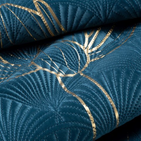 Narzuta dekoracyjna 170x210 Lotos 7 granatowa złota kwiat lotosu welurowa Limited Collection Eurofirany Narzuta dekoracyjna 170x210 Lotos 7 granatowa złota kwiat lotosu welurowa Limited Collection Eurofirany