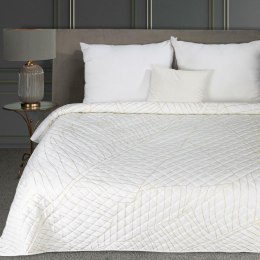 Narzuta dekoracyjna 170x210 Luna 2 biała złota liście welurowa Limited Collection Eurofirany