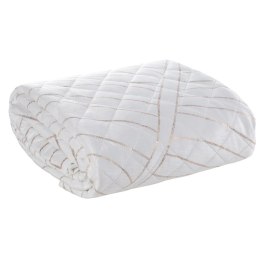 Narzuta dekoracyjna 170x210 Luna 2 biała złota liście welurowa Limited Collection Eurofirany