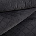 Narzuta dekoracyjna 170x210 Milo czarna romby geometria welurowa Eurofirany