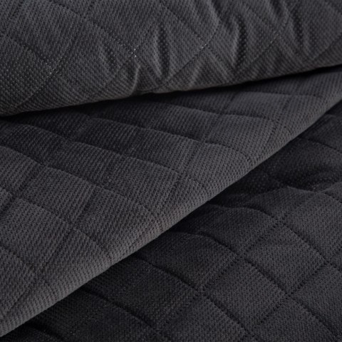 Narzuta dekoracyjna 170x210 Milo czarna romby geometria welurowa Eurofirany Narzuta dekoracyjna 170x210 Milo czarna romby geometria welurowa Eurofirany