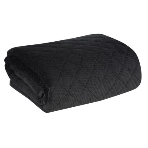 Narzuta dekoracyjna 170x210 Milo czarna romby geometria welurowa Eurofirany Narzuta dekoracyjna 170x210 Milo czarna romby geometria welurowa Eurofirany