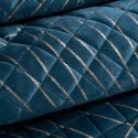 Narzuta dekoracyjna 170x210 Musa 2 granatowa złota liście welurowa Limited Collection Eurofirany Narzuta dekoracyjna 170x210 Musa 2 granatowa złota liście welurowa Limited Collection Eurofirany