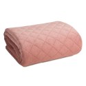 Narzuta dekoracyjna 220x240 Milo różowa romby geometria welurowa Eurofirany Narzuta dekoracyjna 220x240 Milo różowa romby geometria welurowa Eurofirany