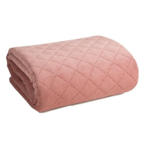 Narzuta dekoracyjna 220x240 Milo różowa romby geometria welurowa Eurofirany Narzuta dekoracyjna 220x240 Milo różowa romby geometria welurowa Eurofirany