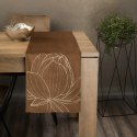 Obrus bieżnik 35x140 Blink 12 brązowy złoty kwiat lotosu welurowy Eurofirany Obrus bieżnik 35x140 Blink 12 brązowy złoty kwiat lotosu welurowy Eurofirany