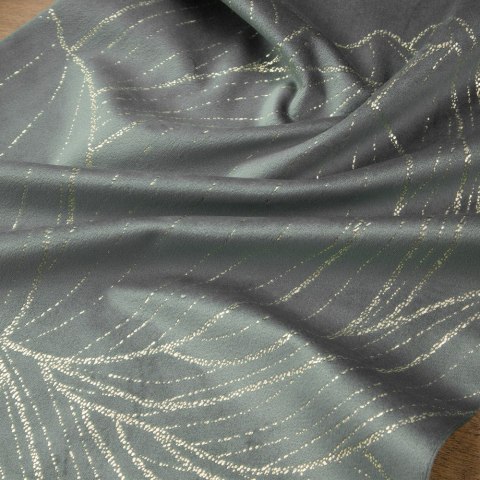 Obrus bieżnik 35x140 Blink 12 srebrny złoty kwiat lotosu welurowy Eurofirany Obrus bieżnik 35x140 Blink 12 srebrny złoty kwiat lotosu welurowy Eurofirany