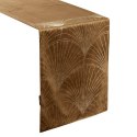 Obrus bieżnik 35x140 Blink 14 brązowy złoty wachlarze welurowy Eurofirany Obrus bieżnik 35x140 Blink 14 brązowy złoty wachlarze welurowy Eurofirany