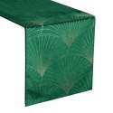 Obrus bieżnik 35x140 Blink 14 zielony ciemny złoty wachlarze welurowy Eurofirany Obrus bieżnik 35x140 Blink 14 zielony ciemny złoty wachlarze welurowy Eurofirany