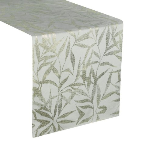 Obrus bieżnik 35x140 Blink 15 srebrny złoty liście welurowy Eurofirany Obrus bieżnik 35x140 Blink 15 srebrny złoty liście welurowy Eurofirany