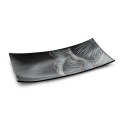Patera ceramiczna 30x15x4 Peonia 2 czarna popielata peonie kwiaty dekoracyjna Eurofirany Patera ceramiczna 30x15x4 Peonia 2 czarna popielata peonie kwiaty dekoracyjna Eurofirany