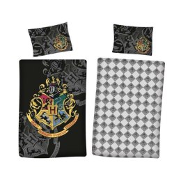 Pościel bawełniana 160x200 Harry Potter czarna HP 03 DC