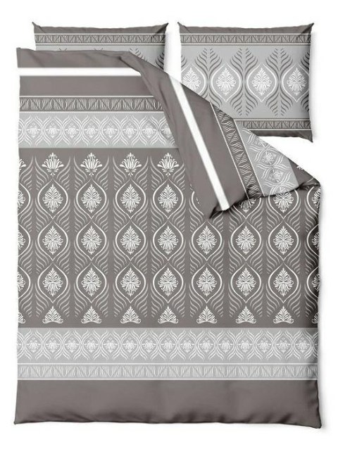 Pościel bawełniana 220x200 Luna ornamenty szara biała orientalna bawełna 2 Pościel bawełniana 220x200 Luna ornamenty szara biała orientalna bawełna 2