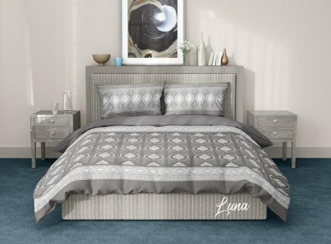 Pościel bawełniana 220x200 Luna ornamenty szara biała orientalna bawełna 2 Pościel bawełniana 220x200 Luna ornamenty szara biała orientalna bawełna 2