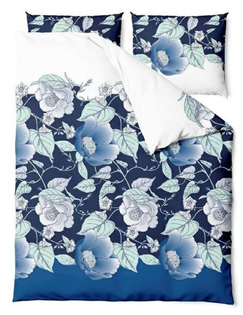 Pościel bawełniana 220x200 Peonies kwiaty peonie granatowa chabrowa biała bawełna 2 Pościel bawełniana 220x200 Peonies kwiaty peonie granatowa chabrowa biała bawełna 2