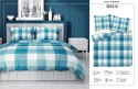 Pościel bawełniana 220x200 kratka 3652 B turkusowa morska Bawełna 1 Pościel bawełniana 220x200 kratka 3652 B turkusowa morska Bawełna 1