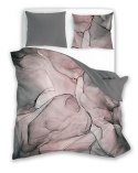 Pościel satynowa 160x200 Minerals 002 minerały pudrowa różowa szara dwustronna Pościel satynowa 160x200 Minerals 002 minerały pudrowa różowa szara dwustronna